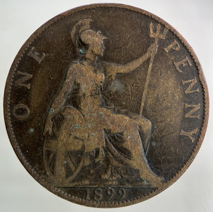 1899 Victoria One Penny Coin | Collectable Grade