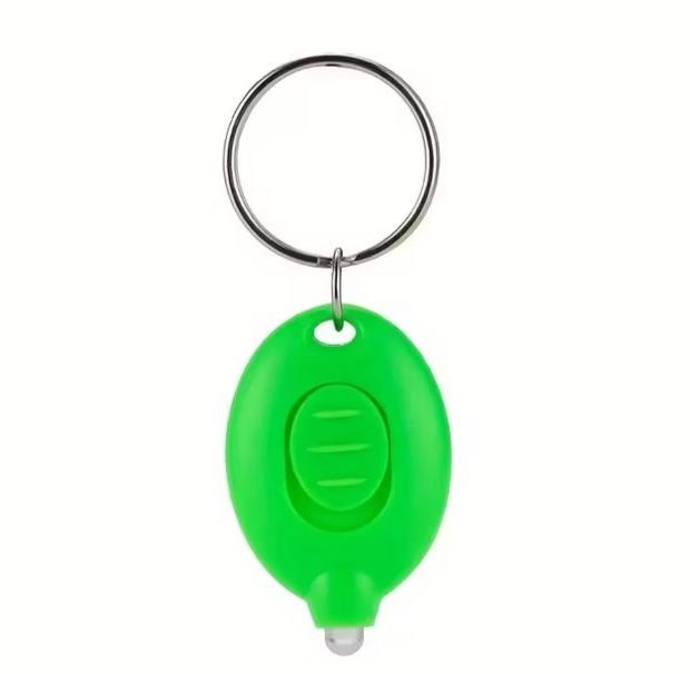 Mini Green Torch Flash - Light Lightweight Keyring Premium Keychain Gift UK