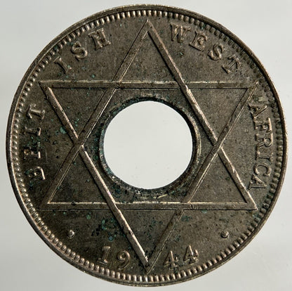 1944 West Africa 1/10 One Tenth Of A Penny Coin | Very Fine Grade