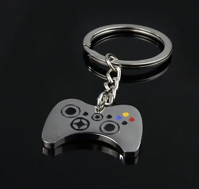 Metal Video Game Controller Gaming Shaped Keyring Premium Keychain Gift UK