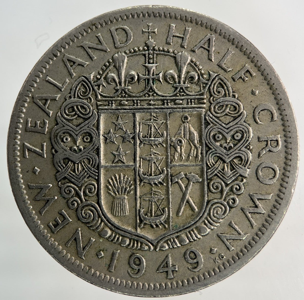 1949 New Zealand Half - Crown Coin | Fine Collectable Grade