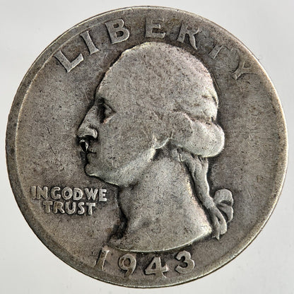 1943 US USA Quarter Dollar Silver Coin | Collectable Grade
