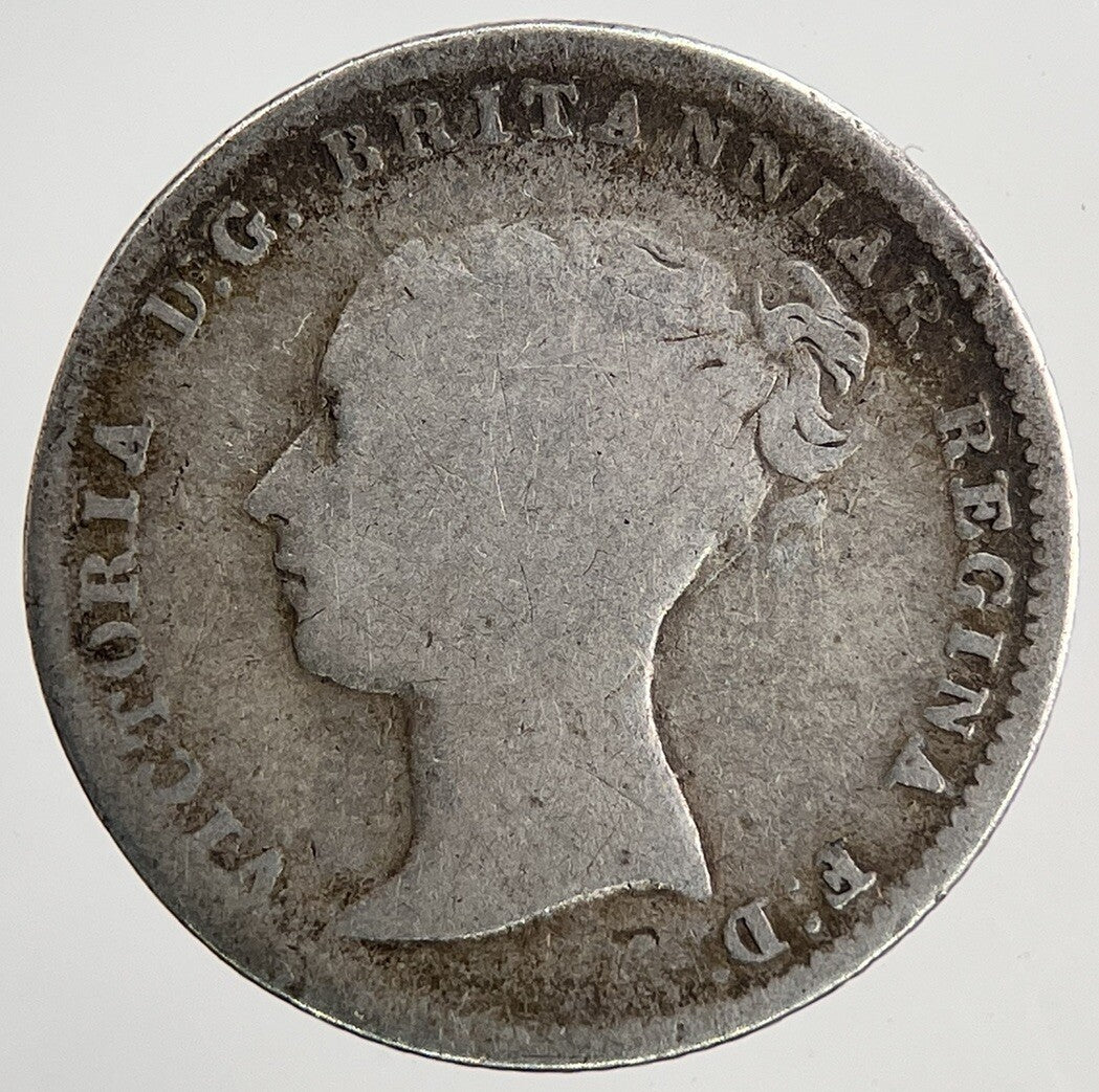 1854 Victoria Groat Four - Pence Silver Coin | Fine Collectable Grade | a6763