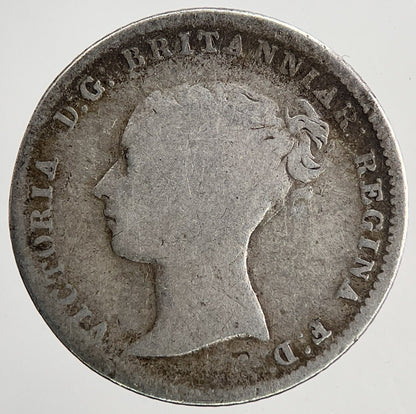 1854 Victoria Groat Four - Pence Silver Coin | Fine Collectable Grade | a6763