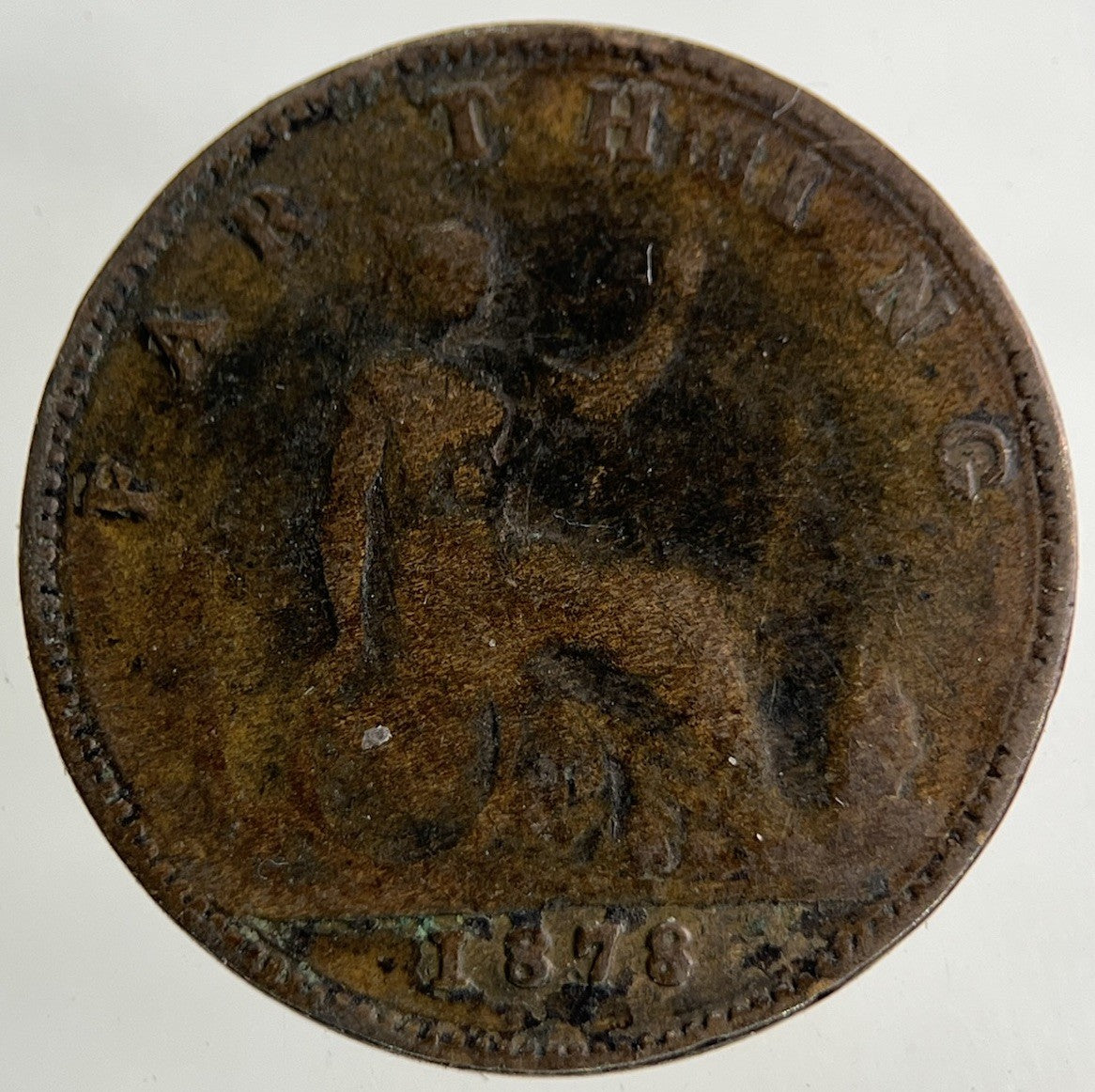 1878 Victoria Farthing Coin | Collectable Grade