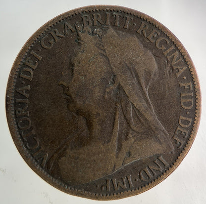 1900 Victoria One Penny Coin | Collectable Grade