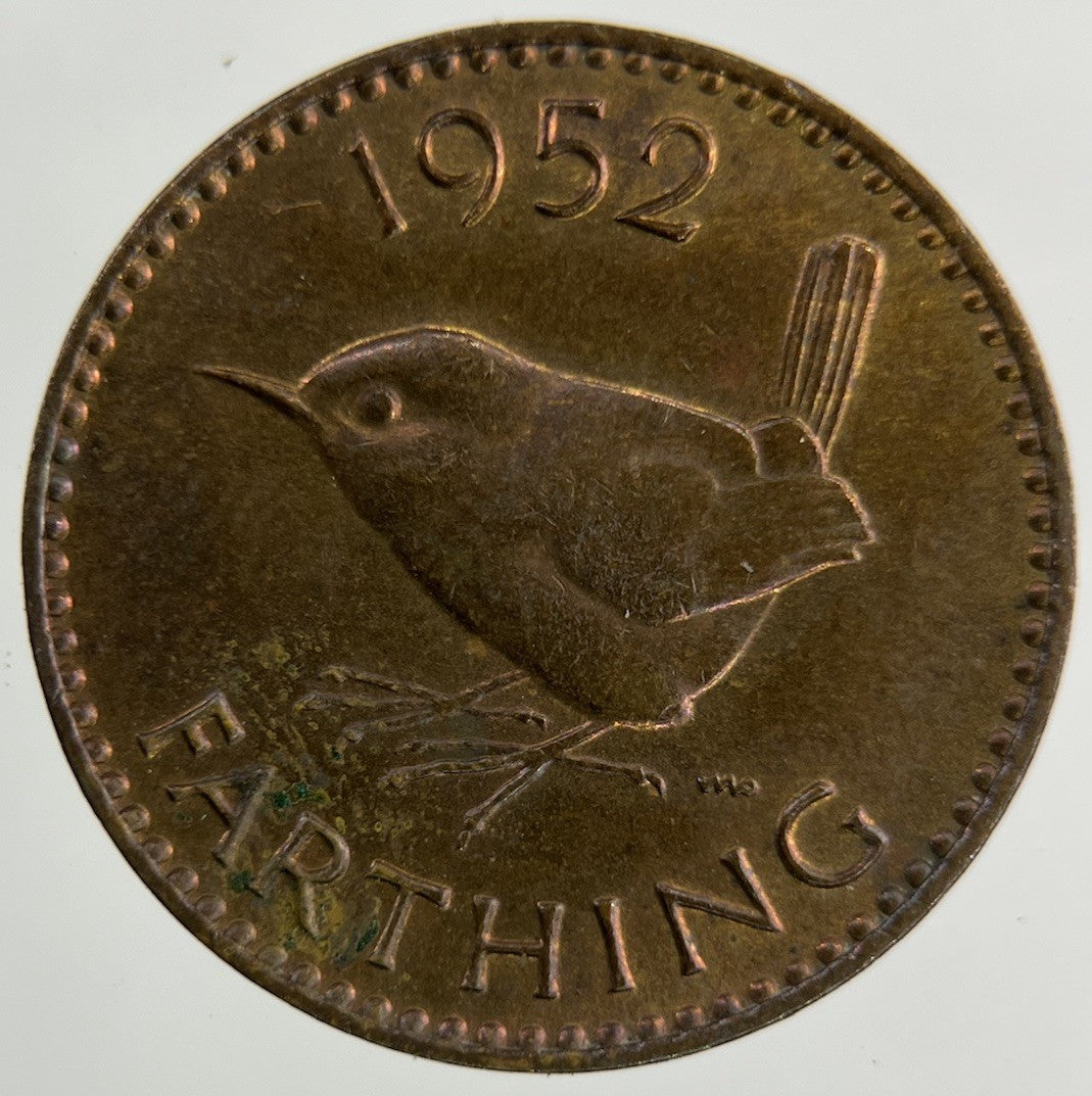 1952 George VI Wren Farthing Coin | Fine Collectable Grade