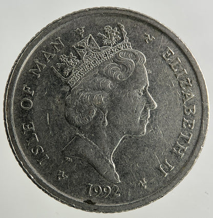 1992 Isle Of Man 10p Ten - Pence Coin | Fine Collectable Grade