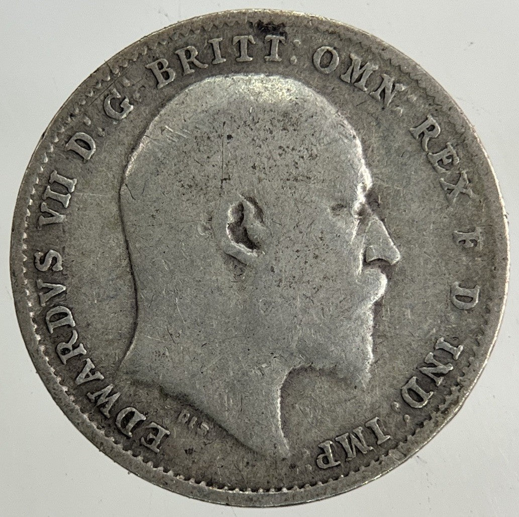 1910 Edward VII Threepence Silver Coin | Fine Collectable Grade