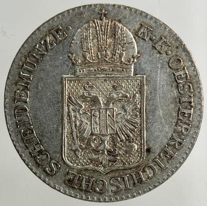 1849 Austria 6 Kreuzer Silver Coin | Very High Grade