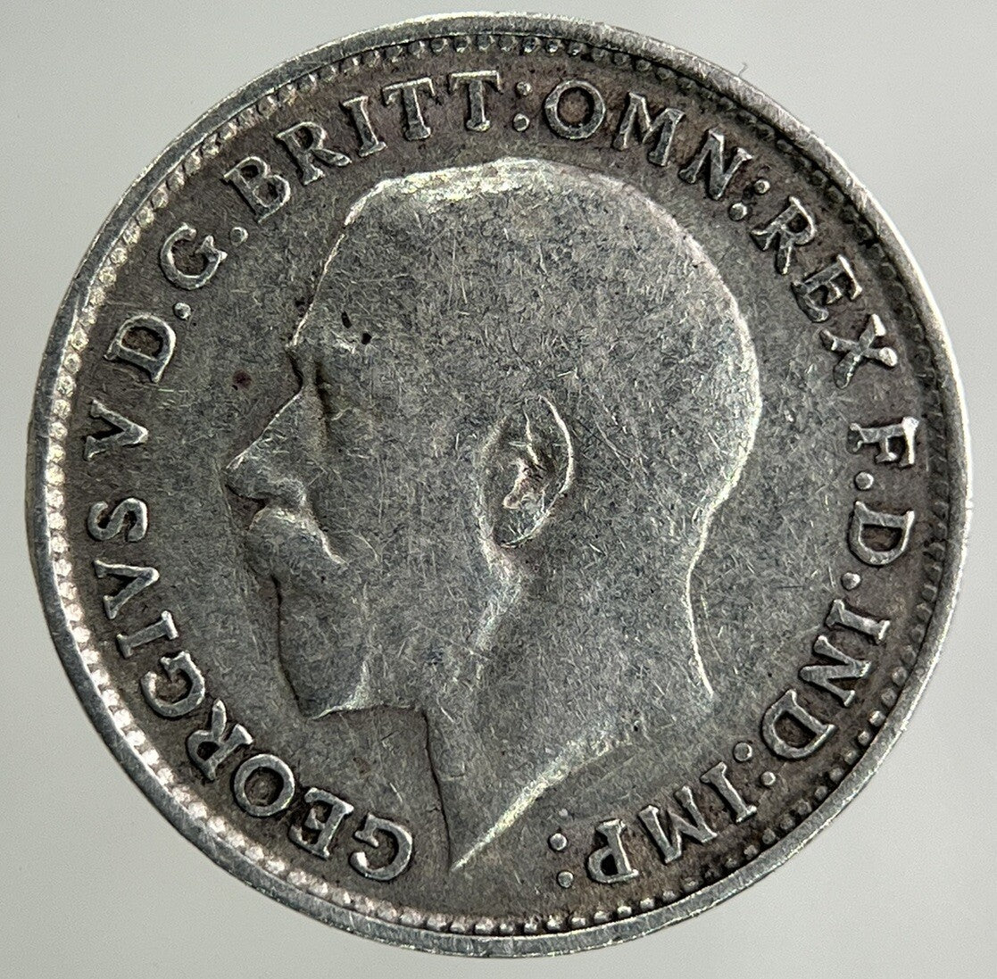 1918 George V Threepence Silver Coin | Fine Collectable Grade