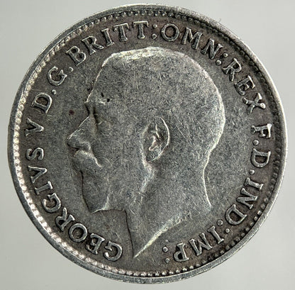 1918 George V Threepence Silver Coin | Fine Collectable Grade