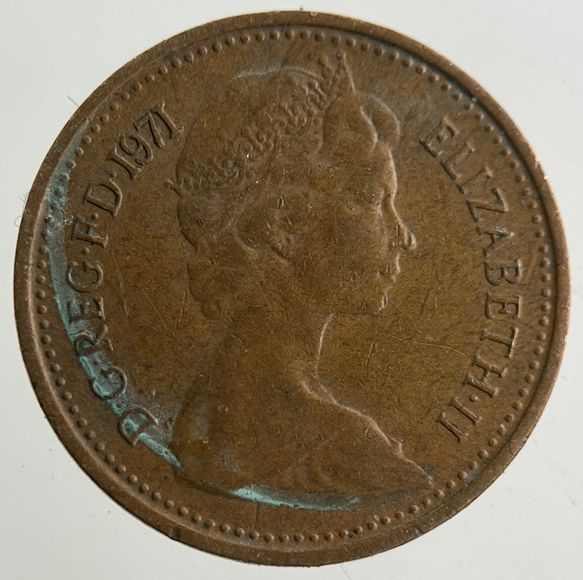 1971 Elizabeth II 2nd New 1/2 Half - Penny Coin | Fine Collectable Grade