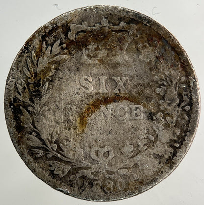 1880 Victoria Sixpence Silver Coin | Worn Grade