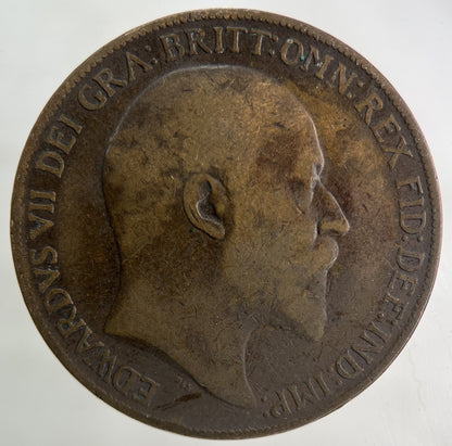 1910 Edward VII One Penny Coin | Collectable Grade