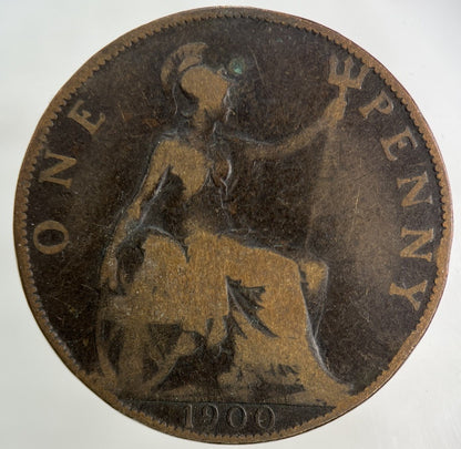 1900 Victoria One Penny Coin | Collectable Grade