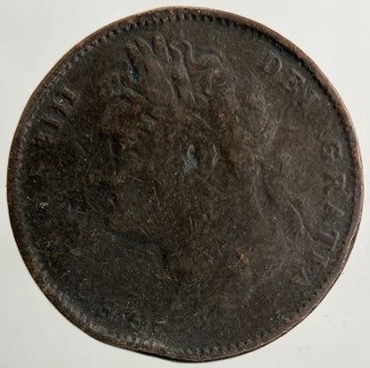 1822 George IV Farthing Coin | Fair Grade