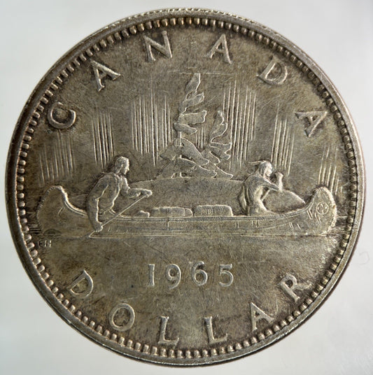 1965 Canada One Dollar Silver Coin | Fine Collectable Grade