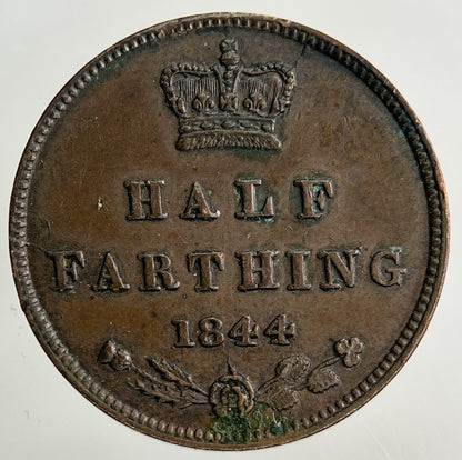 1844 Victoria Half - Farthing Coin | Very High Grade