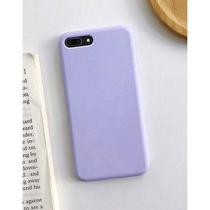 iPhone SE 2020 Lavender Purple Bumper Silicone Shockproof Protective Case