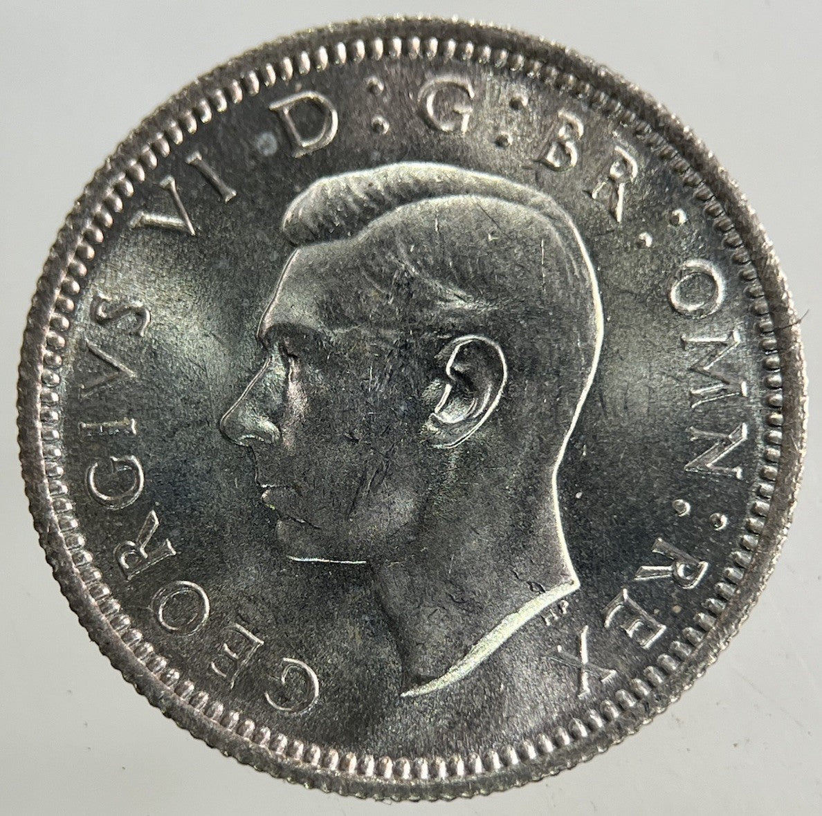 1946 George VI Sixpence Silver Coin | Very High Grade