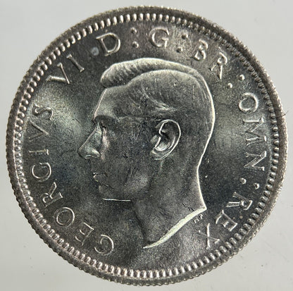 1946 George VI Sixpence Silver Coin | Very High Grade