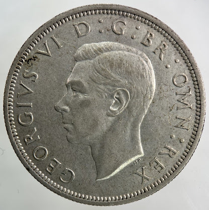 1940 George VI Half - Crown Silver Coin | Very High Grade