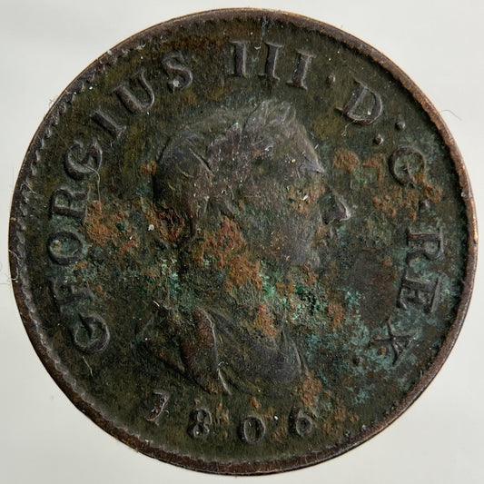 1806 George III 3rd Farthing Coin | Collectable Grade