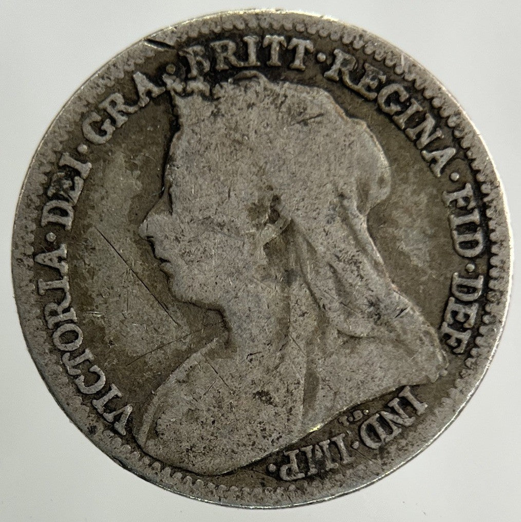 1900 Victoria Threepence Silver Coin | Collectable Grade