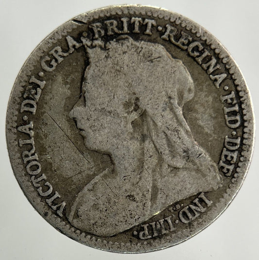 1900 Victoria Threepence Silver Coin | Collectable Grade