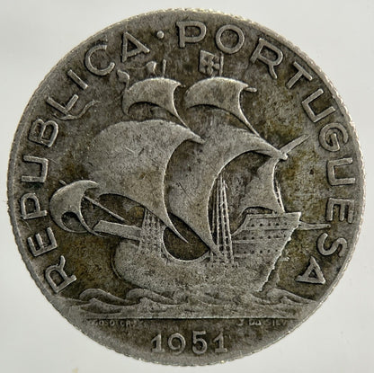 1951 Portugal 2.5 Escudos Silver Coin | Collectable Grade