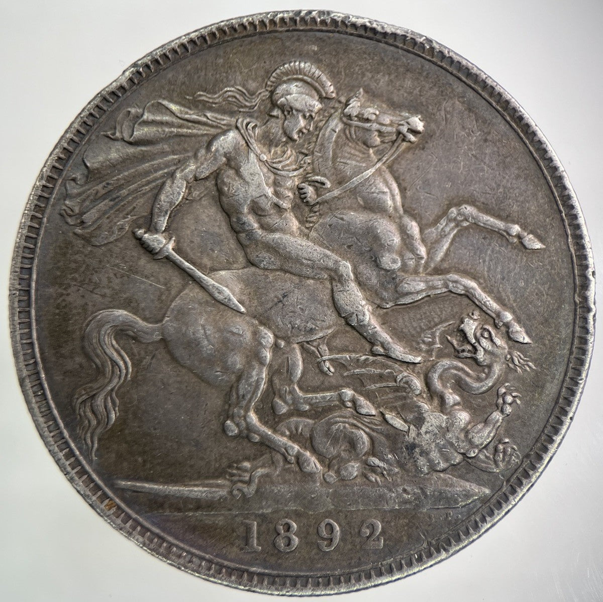 1892 Victoria One Crown Silver Coin | Very High Grade