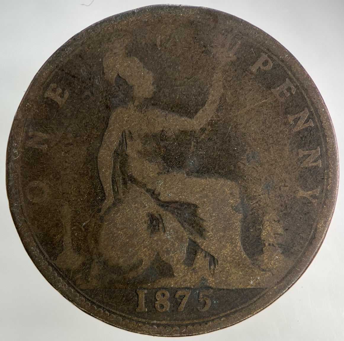 1875 Victoria One Penny Coin | Collectable Grade