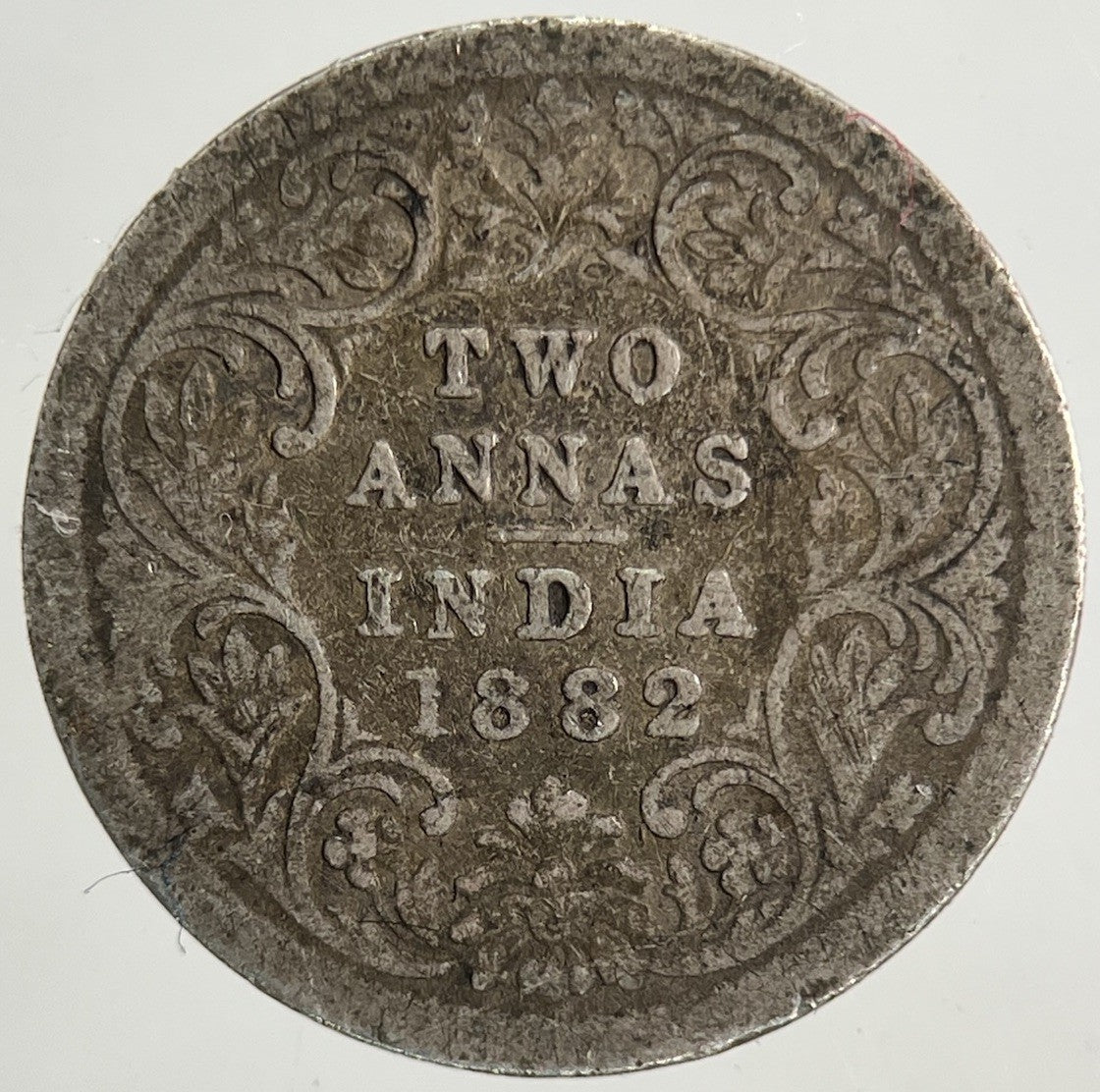 1882 India 2 Annas Silver Coin | Collectable Grade