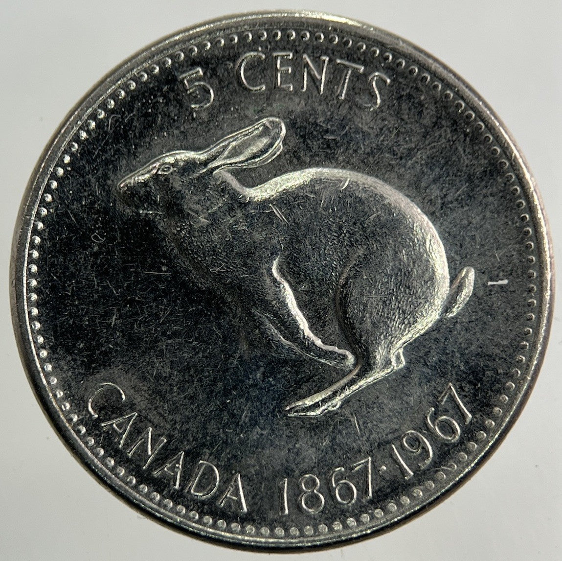 1967 Canada 5 Cents Coin | Fine Collectable Grade
