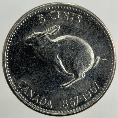 1967 Canada 5 Cents Coin | Fine Collectable Grade