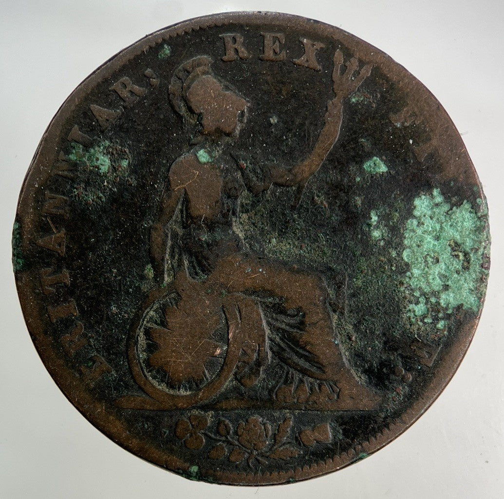 1826 George IV Half - Penny Coin | Collectable Grade