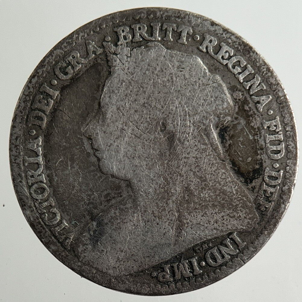 1895 Victoria Threepence Silver Coin | Fair Grade