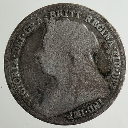 1895 Victoria Threepence Silver Coin | Fair Grade