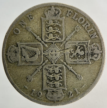 1921 George V Florin Silver Coin | Fine Collectable Grade