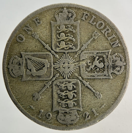 1921 George V Florin Silver Coin | Fine Collectable Grade