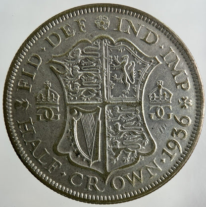 1939 George V Half - Crown Silver Coin | Fine Collectable Grade