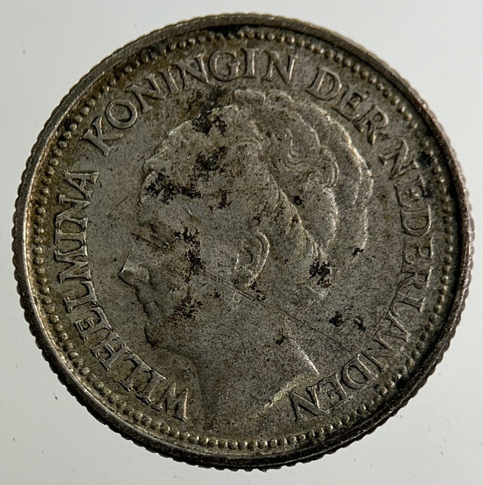 1926 Netherlands 10 Cents Silver Coin | Fine Collectable Grade