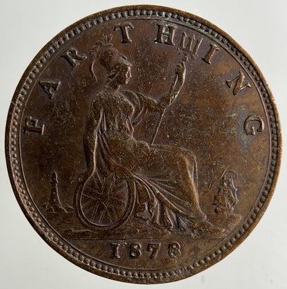 1878 Victoria Farthing Coin | Fine Collectable Grade