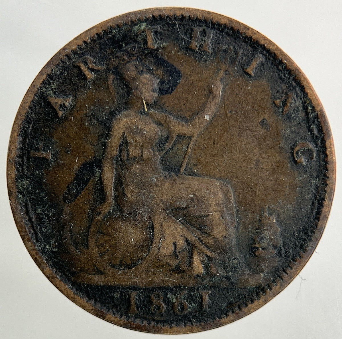 1861 Victoria Farthing Coin | Collectable Grade