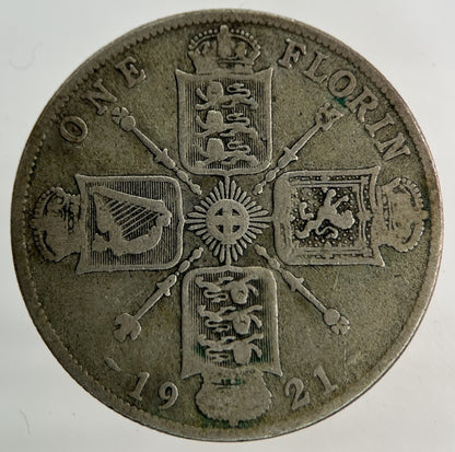 1921 George V Florin Silver Coin | Fine Collectable Grade