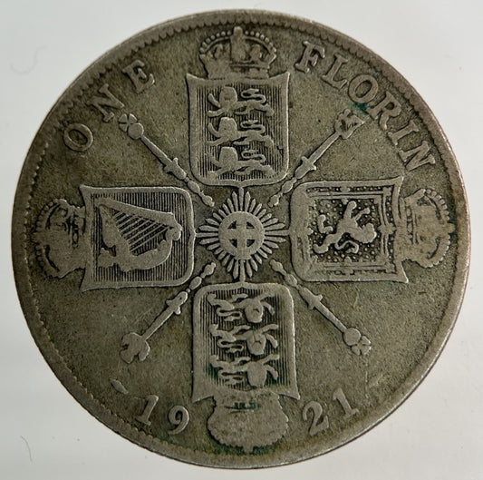 1921 George V Florin Silver Coin | Fine Collectable Grade
