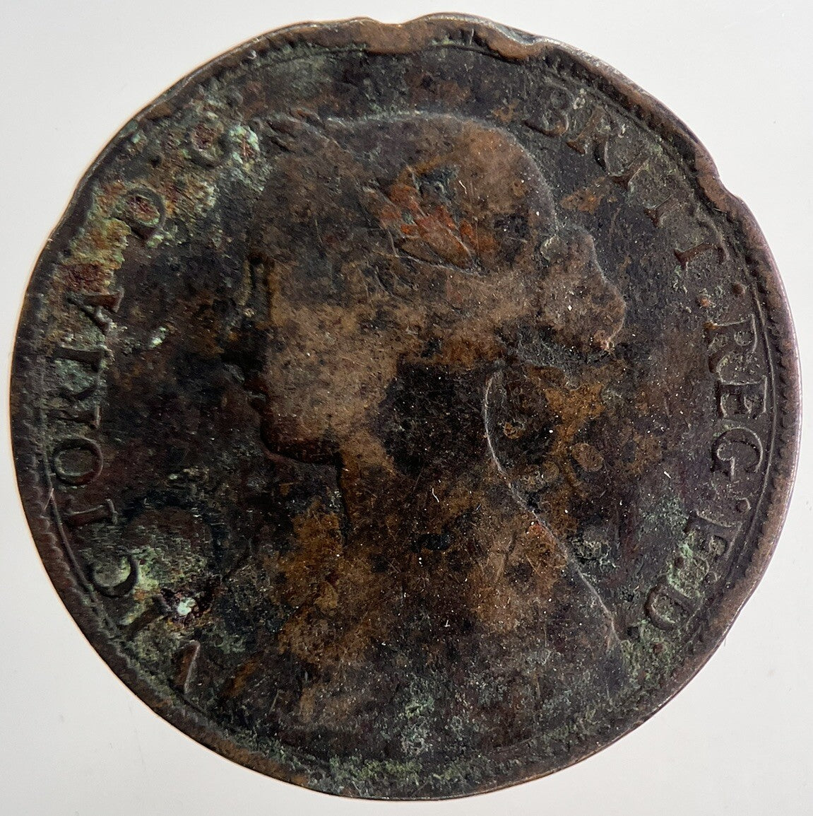 1861 Victoria Half - Penny Coin | Collectable Grade | a9409
