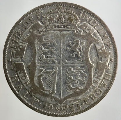 1923 George V Half - Crown Silver Coin | Fine Collectable Grade
