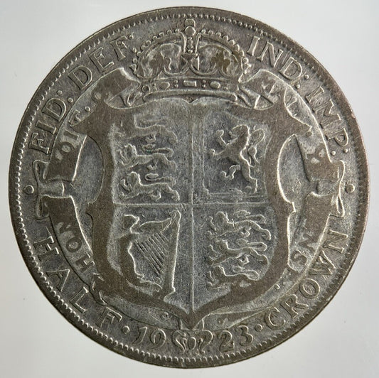 1923 George V Half - Crown Silver Coin | Fine Collectable Grade